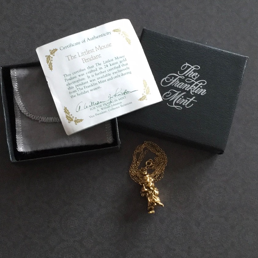 The Littlest Mouse Pendant Franklin Mint